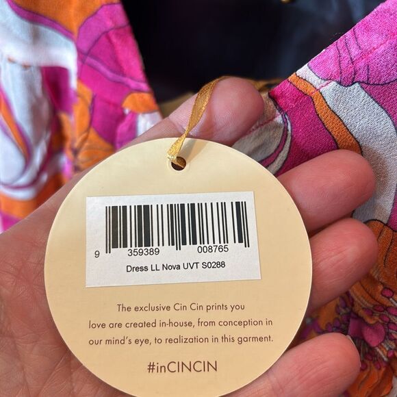 Cin cin women’s maxi dress nova ultraviolet colorful floral sheer summer - Picture 10 of 10